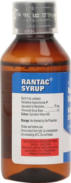 Rantac Mint Flavour Bottle Of 100Ml Syrup