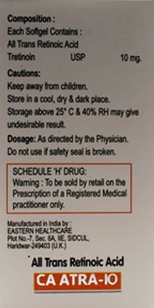 Ca Atra 10mg Capsules 100'S