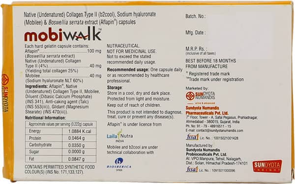 Mobiwalk Strip Of 10 Capsules