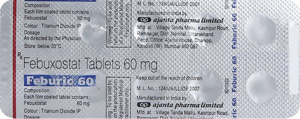 Feburic 60mg Strip Of 10 Tablets