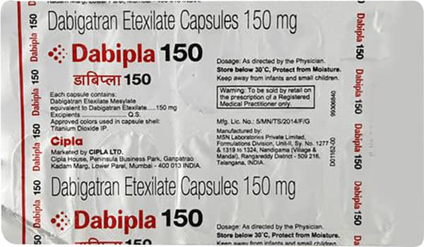 Dabipla 150mg Strip Of 10 Capsules