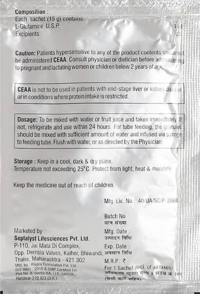 Ceaa Sugar Free Sachet Of 15gm Oral Powder