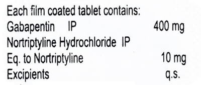 Gabacnx Nt 400mg Strip Of 10 Tablets