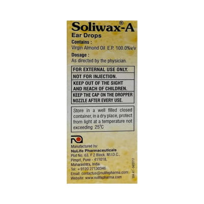 Soliwax A Ear Drops 10ml