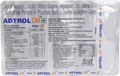 Adtrol K2 Strip Of 10 Tablets