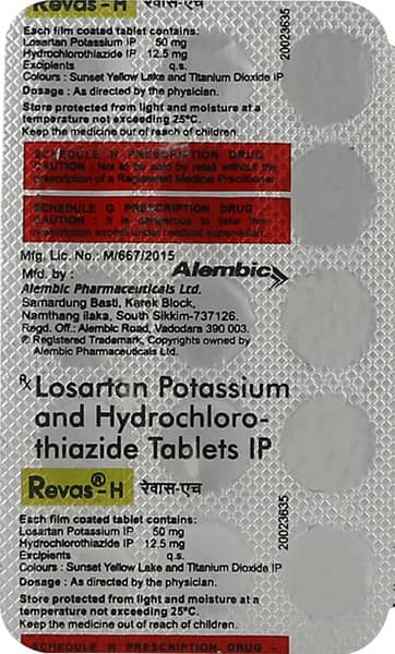 Revas H Strip Of 15 Tablets
