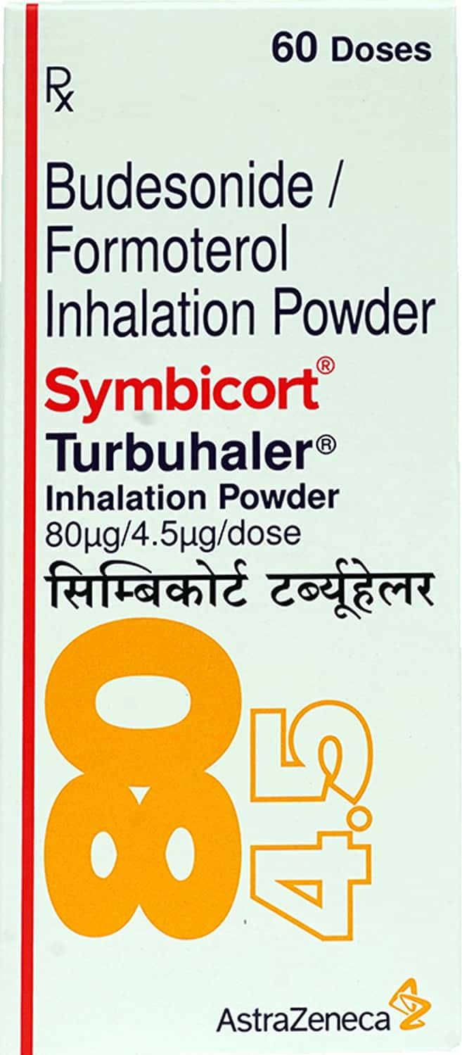 symbicort 80 4.5mcg box of 60 metered dose turbuhaler