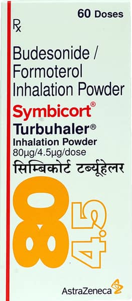 Symbicort 80/4.5mcg Box Of 60 Metered Dose Turbuhaler