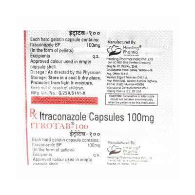 Itrotab 100mg Strip Of 4 Capsules