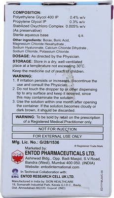 Lacryl Hydrate Bottle Of 10ml Eye Drops