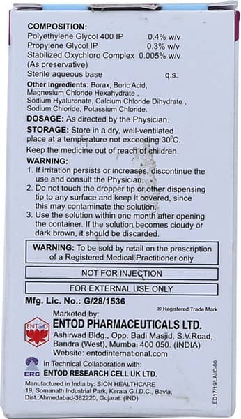 Lacryl Hydrate Bottle Of 10ml Eye Drops