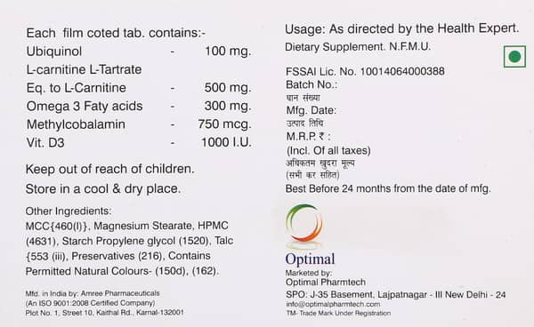 Optiqmega Lc Strip Of 10 Tablets