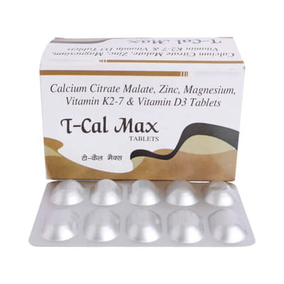 T Cal Max Strip Of 10 Tablets