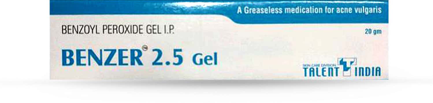 Benzer 2.5 % Gel (20): Uses, Side Effects, Price & Dosage | PharmEasy