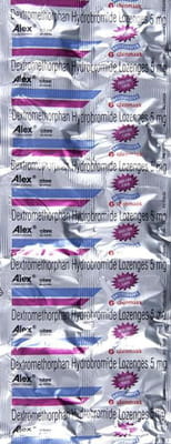 Alex 5mg Ginger Lemon Flavour Strip Of 10 Lozenges