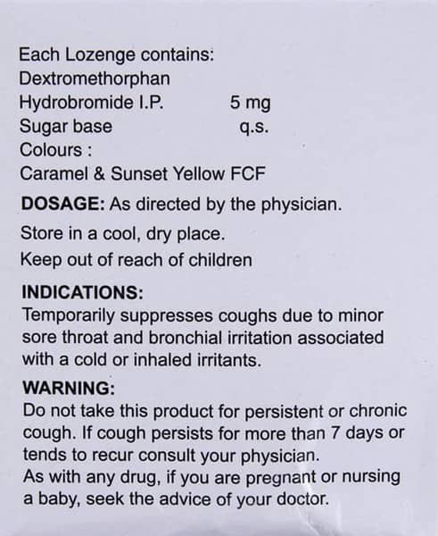 Alex 5mg Ginger Lemon Flavour Strip Of 10 Lozenges