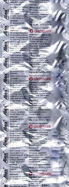 Alex 5mg Ginger Lemon Flavour Strip Of 10 Lozenges