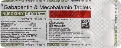 Nurokind G 100mg New Strip Of 10 Tablets