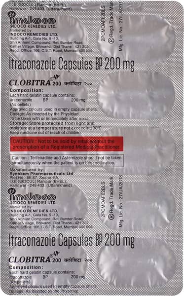 Clobitra 200mg Strip Of 10 Capsules