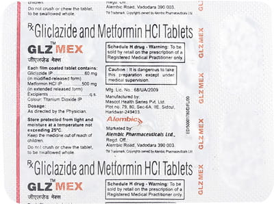 Glz Mex Strip Of 10 Tablets