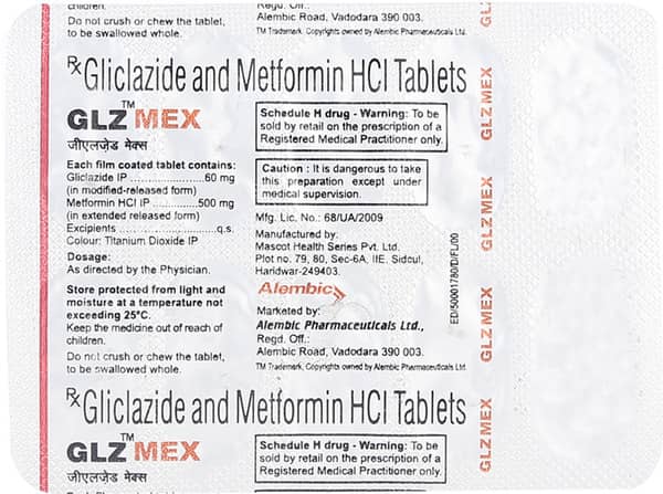 Glz Mex Strip Of 10 Tablets