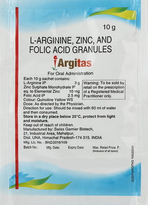 Argitas Orange Flavour Sugar Free Sachet Of 10gm Granules