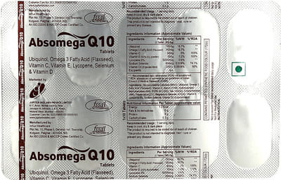 Absomega Q10 Strip Of 10 Tablets