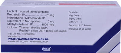 Pregabid Mnt Strip Of 10 Tablets