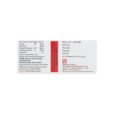 Jubiflam Plus Strip Of 10 Tablets