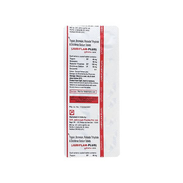 Jubiflam Plus Strip Of 10 Tablets