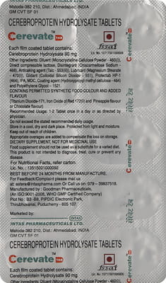 Cerevate 90mg Strip Of 10 Tablets