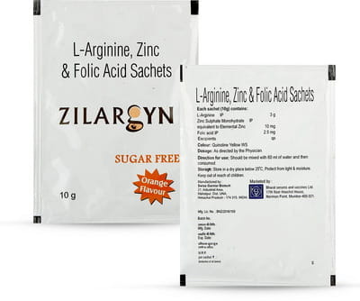 Zilargyn Orange Flavour Sugar Free Sachet Of 10gm Oral Powder