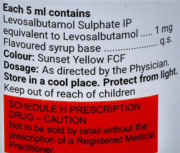 Levolin 1mg Syrup | Orange Flavour