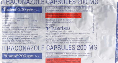 Itralent 200mg Strip Of 10 Capsules