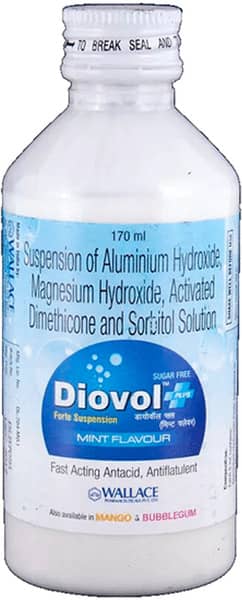 Diovol Cool Blue Sugar Free Bottle Of 170Ml Solution