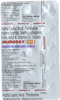 Nuroday D3 Strip Of 15 Tablets