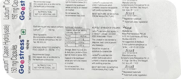 Goestress Strip Of 15 Capsules