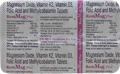 Remmag Plus Strip Of 10 Tablets