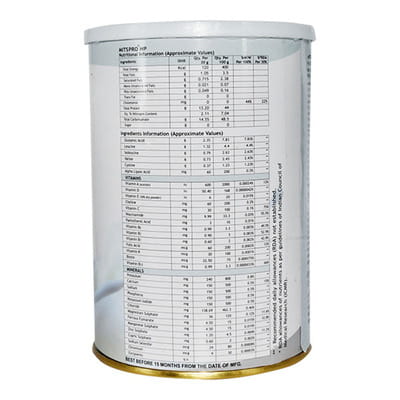 Mits Pro 2.0 Icecream Vanilla Flavour Tin Of 400gm Powder