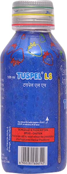 Tuspel Ls Strawberry Flavour Bottle Of 100ml Syrup