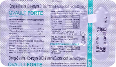 Qvault Forte Strip Of 10 Capsules