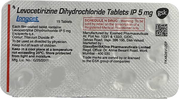 Longcet 5Mg Tablets 15'S
