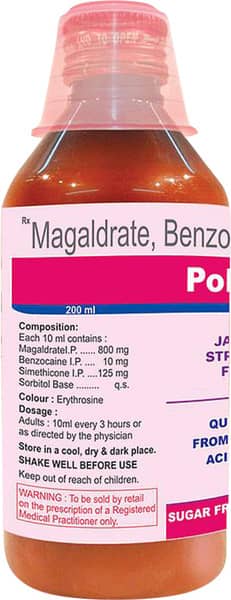 Polycain Jamaican Strawbery Flavour Sugar Free Bottle Of 200ml Gel
