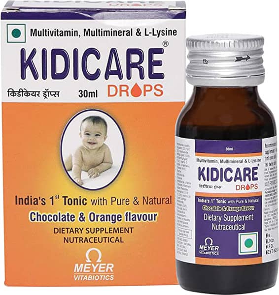 Kidicare Orange Bottle Of 30Ml Oral Drops