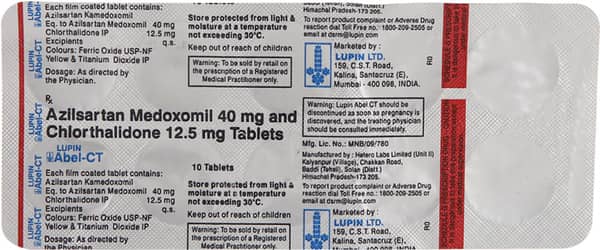 Abel Ct 40mg Strip Of 10 Tablets