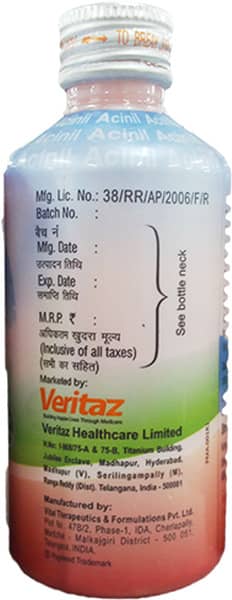 Acinil Mint Flavour Sugar Free Bottle Of 170ml Suspension