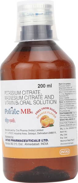 Potrate MB6 Oral Solution | Orange Flavour Sugar Free