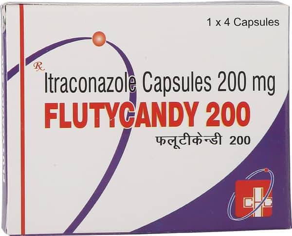 Flutycandy 200mg Strip Of 4 Capsules