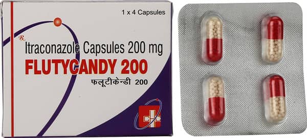 Flutycandy 200mg Strip Of 4 Capsules