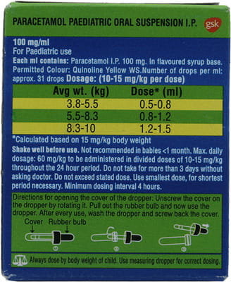 Crocin Baby Peppermint Flavour Bottle Of 15ml Drops